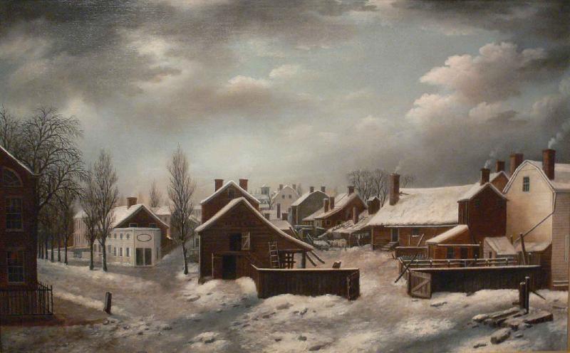 Francis Guy Winter Scene in Brooklyn oil painting picture